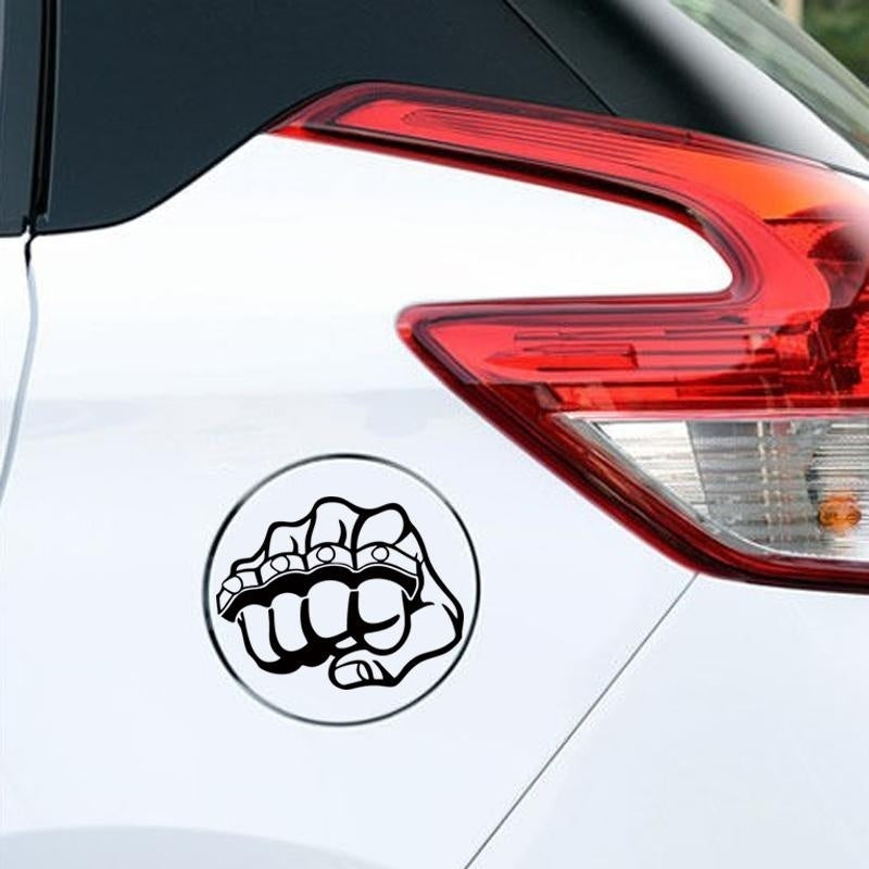 Hot   Brass Knuckles Knuckle Fist Car Decorative Car Styling Sticker Decal