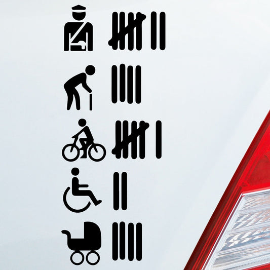 New Hot Auto Motorrad Aufkleber STRICHLISTE Tally List Tuning Sticker DUB OEM JDM
