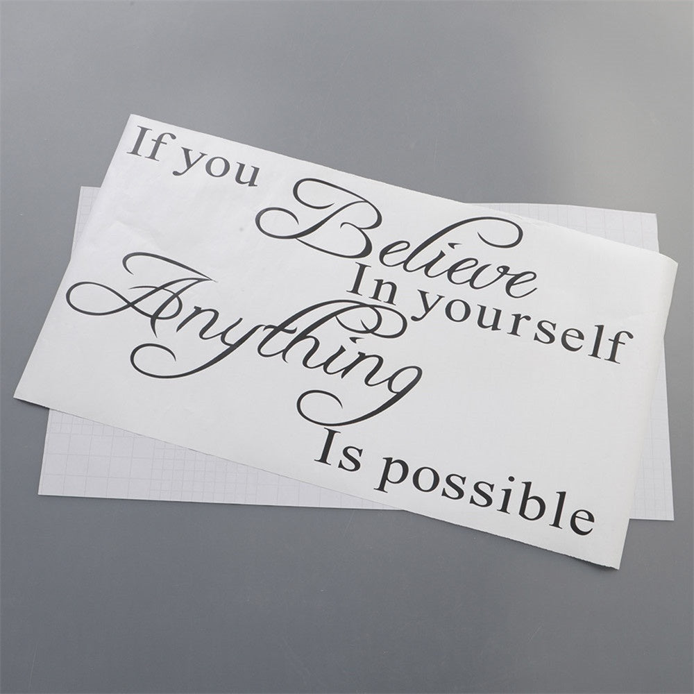 High-quality   Inspirational Quote If You Believe In Yourself Decals Wall Sticker Art Decal Mural Sticker Decal Decor