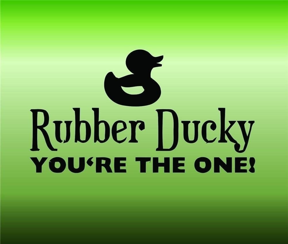 Hot    Rubber Ducky Picture Art - Home Decor - Vinyl Wall Decal,