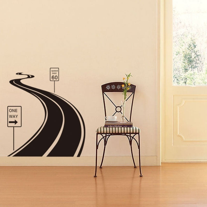 High-quality   Road Street Highway Wall Sticker Vinyl Wall Art Wall Poster Wall Decal Home Decor
