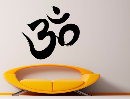 Hot   Om Symbol Wall Decal Vinyl Sticker Buddha Sacred Murals Art Indian Design Interior Home Decor