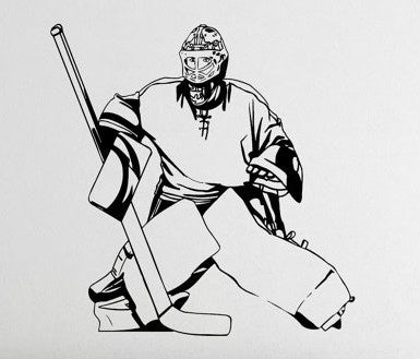 New Fashion   Hockey Player Sticker Wall Decal Sports Interior Bedroom Home Decor Dorm Room Wall Poster Art Murals