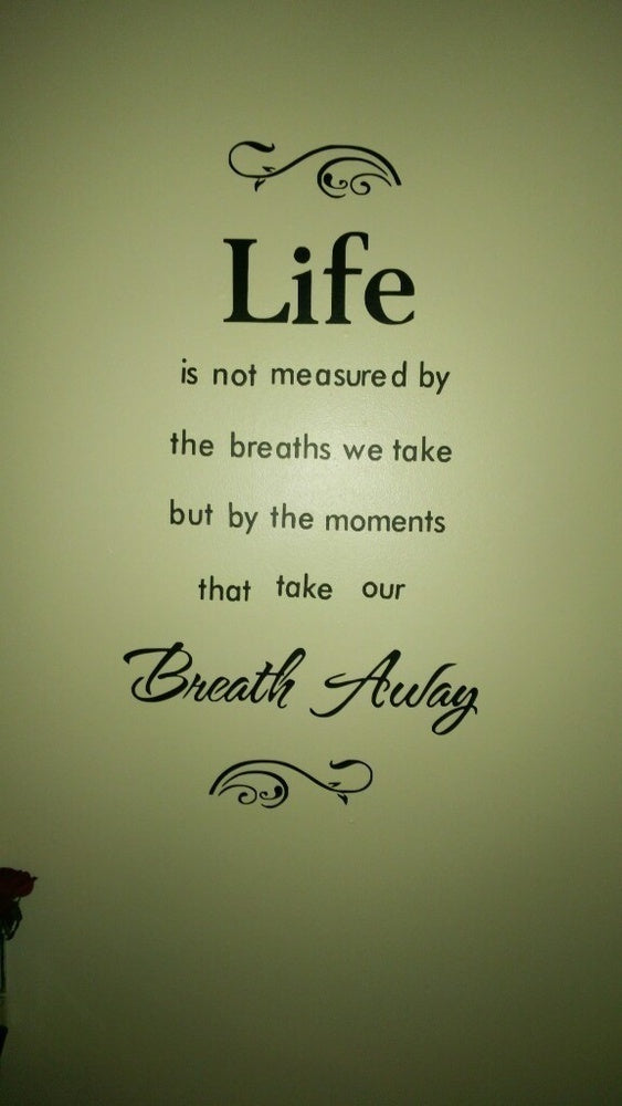 New Hot    23.6x15.7" Life is not measured Vinyl Wall Home Decor Decal Quote Inspirational Adorable,WALL ART STICKER DECAL MURAL TEXT QUOTE