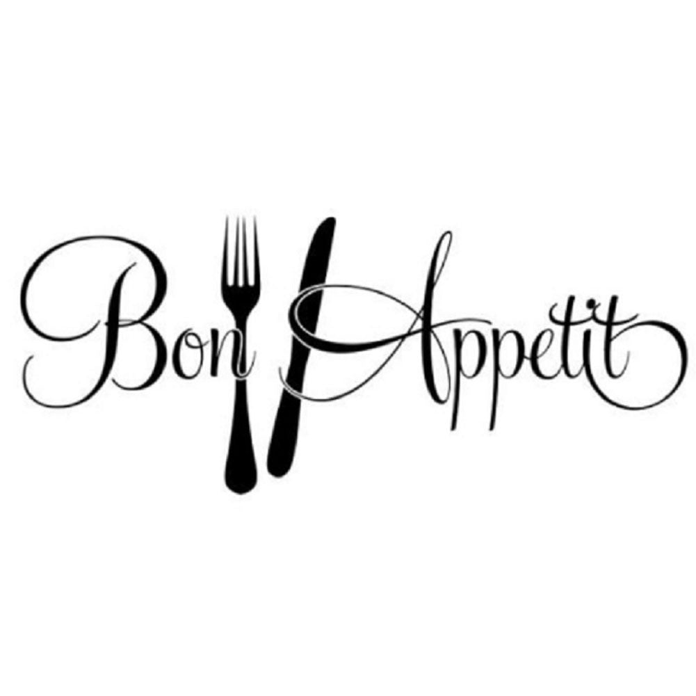 High-quality   Bon appetit cuisine stickers muraux décoration de la maison