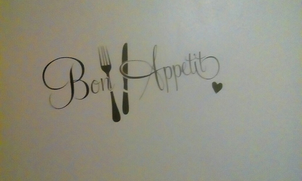 High-quality   Bon appetit cuisine stickers muraux décoration de la maison