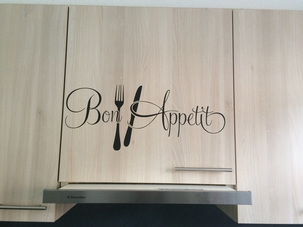 High-quality   Bon appetit cuisine stickers muraux décoration de la maison