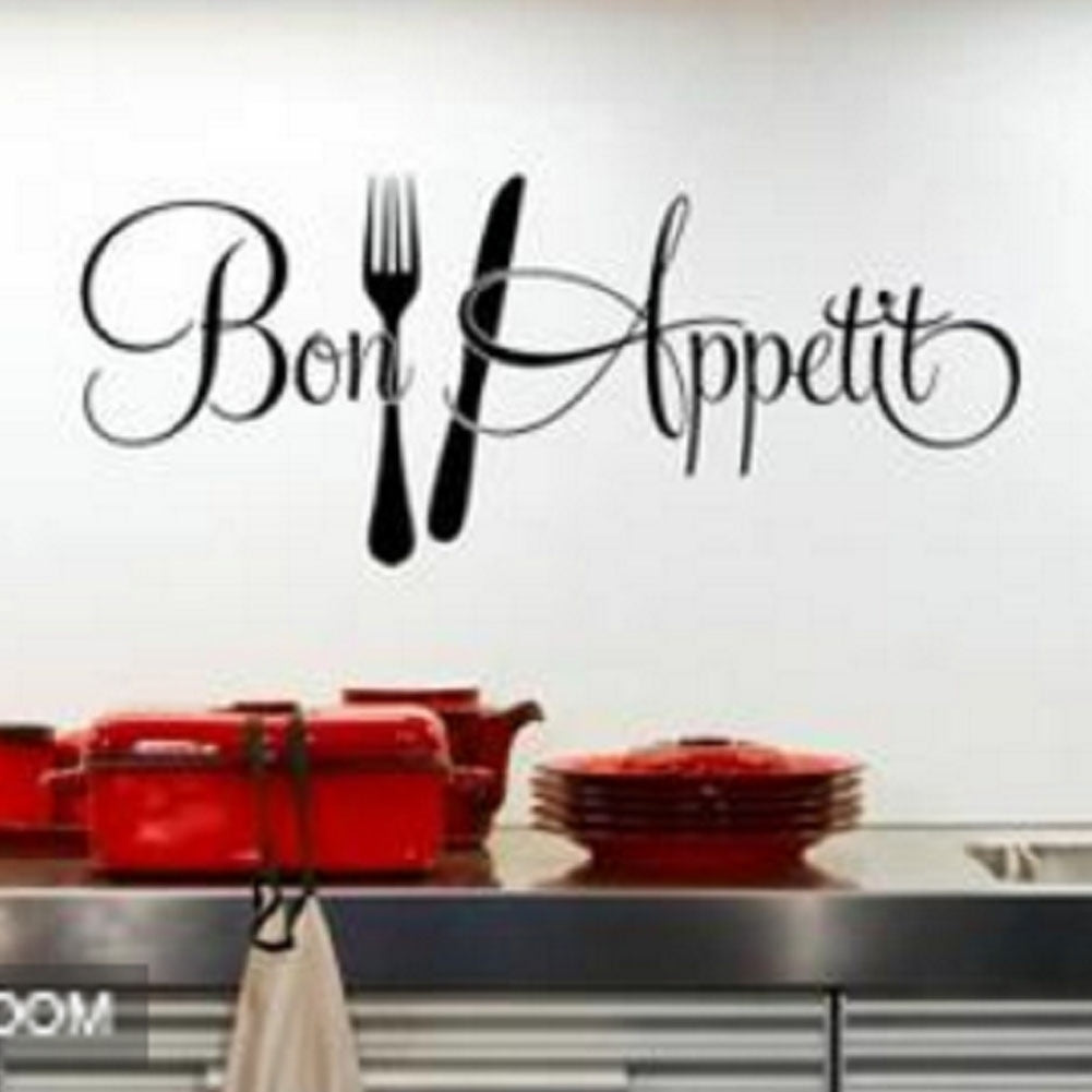 High-quality   Bon appetit cuisine stickers muraux décoration de la maison