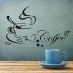 2018 NEW    Wall Decal DIY Decoration Coffee Cup Heart Wall Sticker/Home Sticker Decals