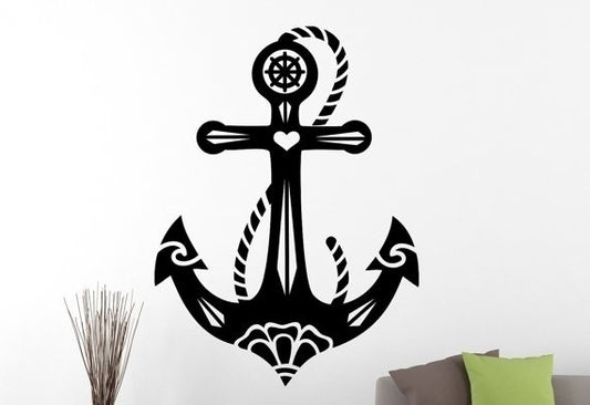Fashion     Anchor Wall Decal Vinyl Sticker Home Interior Design Living Room Decor Ocean Wall Art Murals Removable Stickers 2anzz