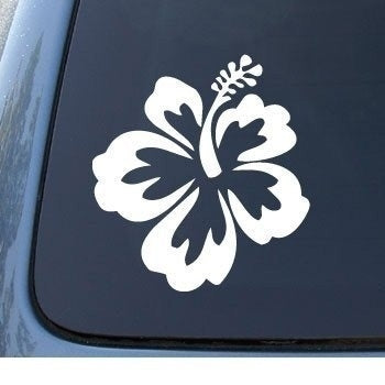 New Hot    HIBISCUS FLOWER - Hawaiian - Car, Truck, Notebook, Vinyl Decal Sticker