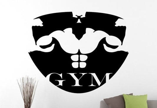 Hot   Gym Wall Decal Fitness Stickers Sports Decals Sports Room Design Fitness Center Decoration Wall Mural Vinyl Art Waterproof Stickers