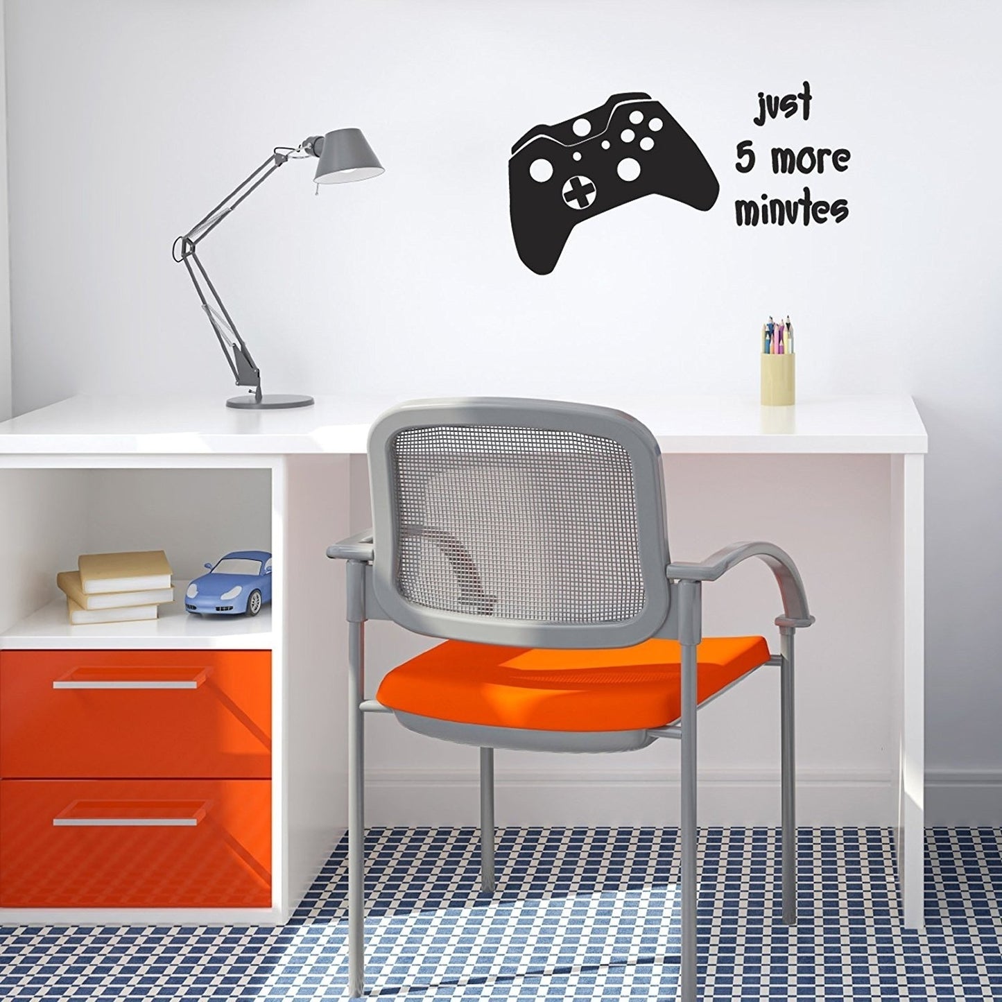 New Brand    Fun games console controller sticker - Just 5 more mins decal