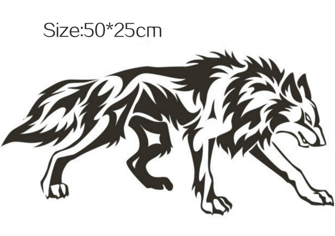 New Brand    Personality Wolf Totem Car Stickers Car Body Car Styling Removable Waterproof Stickers