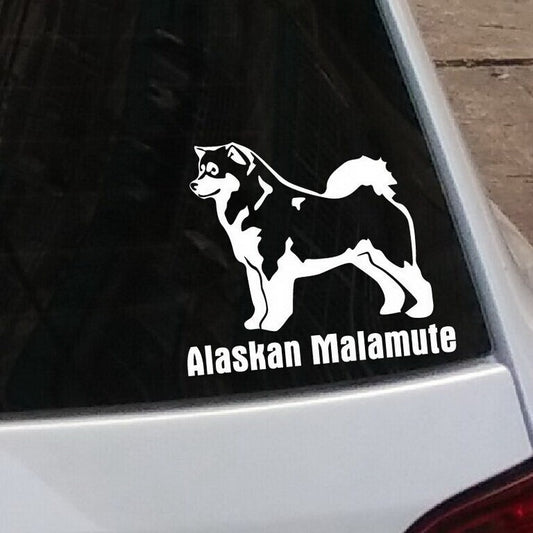 Hot  Alaskan Malamute  Type Car Stickers