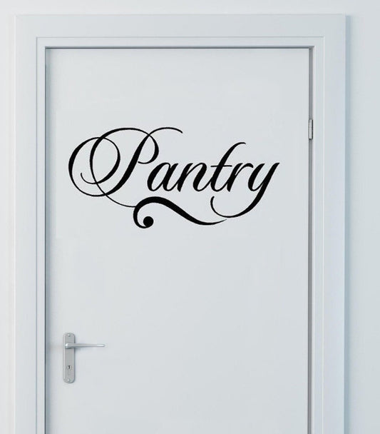 2018 NEW   Pantry PVC Wall Stickers Pantry Decal Vinyl Lettering Wall Art Words Quotes Home Decal Sayings Hallway Wall Stickers