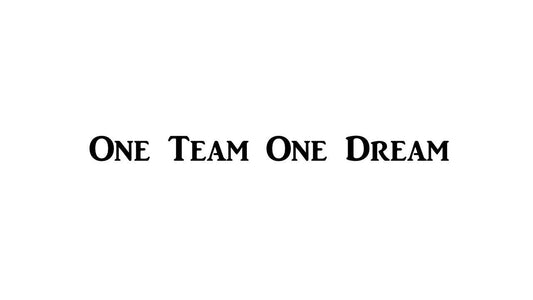 Hot   One Team, One Dream. | Motivational Decal | Sports Motivation | Locker Room Decal | Black Vinyl Decal