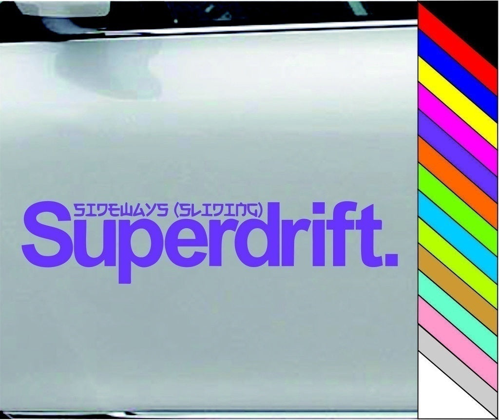 New Hot   Superdrift Vinyl Car Sticker Drift Decal Bumper Window Auto Decal Car Decoration Waterproof