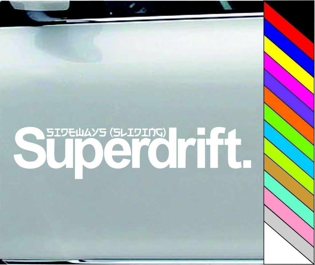 New Hot   Superdrift Vinyl Car Sticker Drift Decal Bumper Window Auto Decal Car Decoration Waterproof