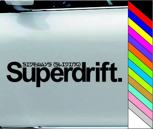 New Hot   Superdrift Vinyl Car Sticker Drift Decal Bumper Window Auto Decal Car Decoration Waterproof