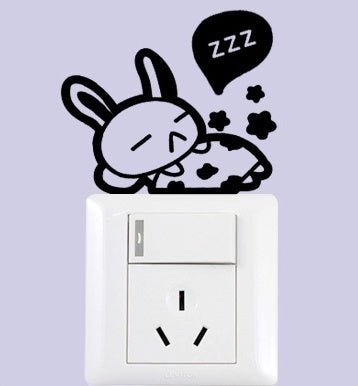 2pcs Cute Home Pointing to Hearts Beautiful Pattern Light Switch/Socket Sticker Switch/Socket Decoration Vinyl Decor Decals Switch/Socket Art