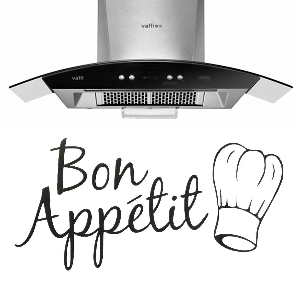 High-quality    Removable Bon Appetit English letters Wall Sticker Art Decal Cafe Kitchen Dinning Room Decor