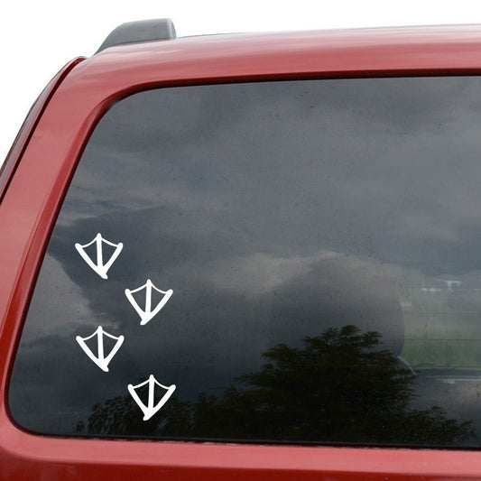 Hot   Duck Tracks Prints Hunting Car Truck Window Decor Vinyl Decal Sticker