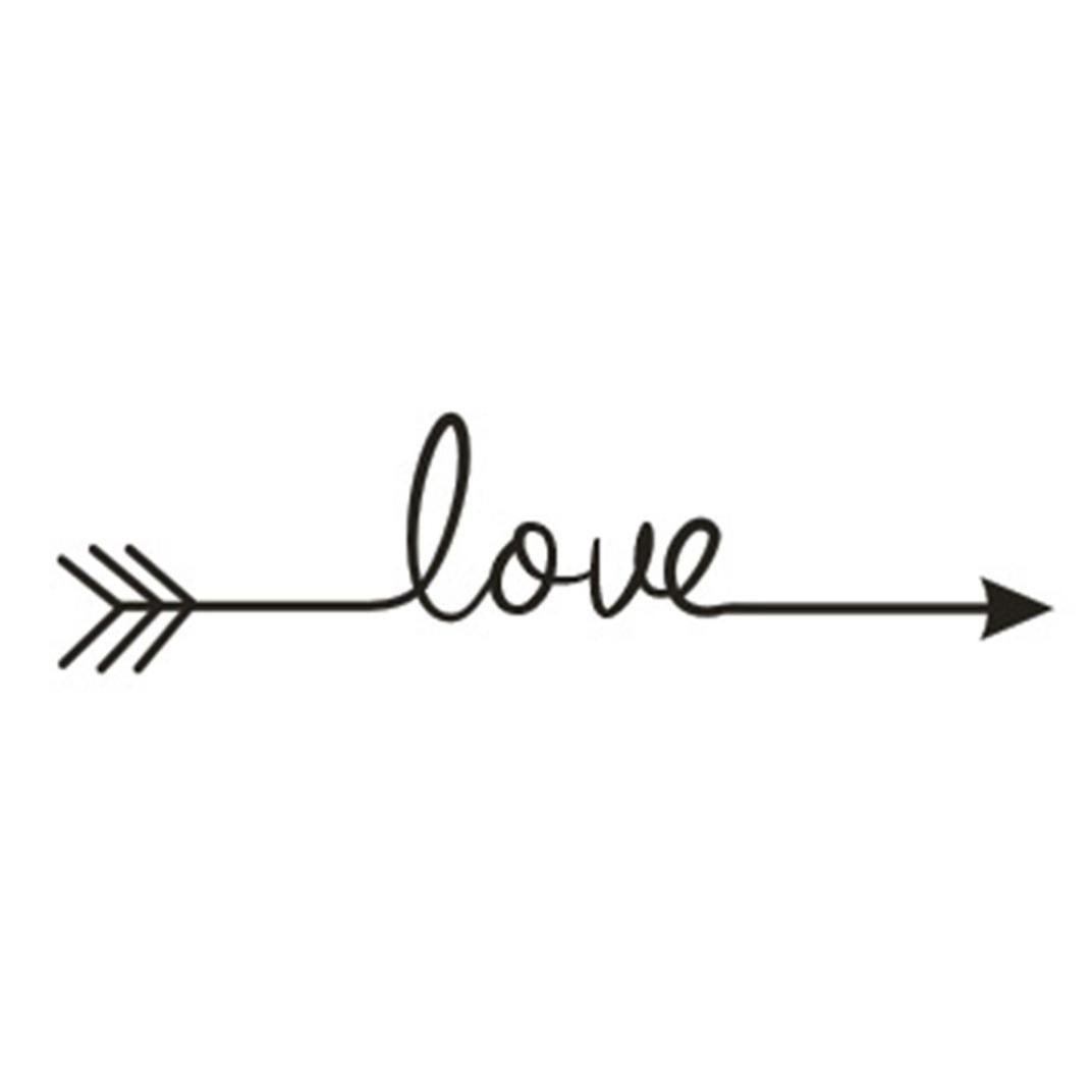 High-quality Love Arrow Vinyl Art Wall Decal Wall Stickers Bedroom Home Decor High Quality