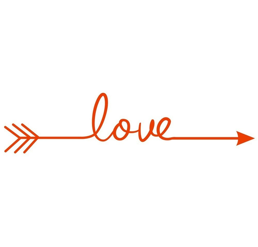 High-quality Love Arrow Vinyl Art Wall Decal Wall Stickers Bedroom Home Decor High Quality