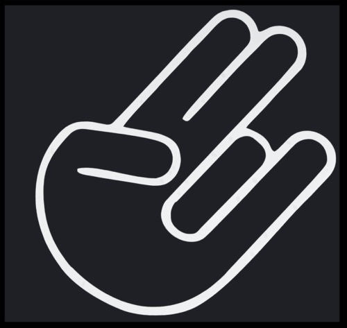 2018 NEW   JDM The Shocker Car Vinyl Window Decal Sticker Import Hand Logo Symbol Decals CN