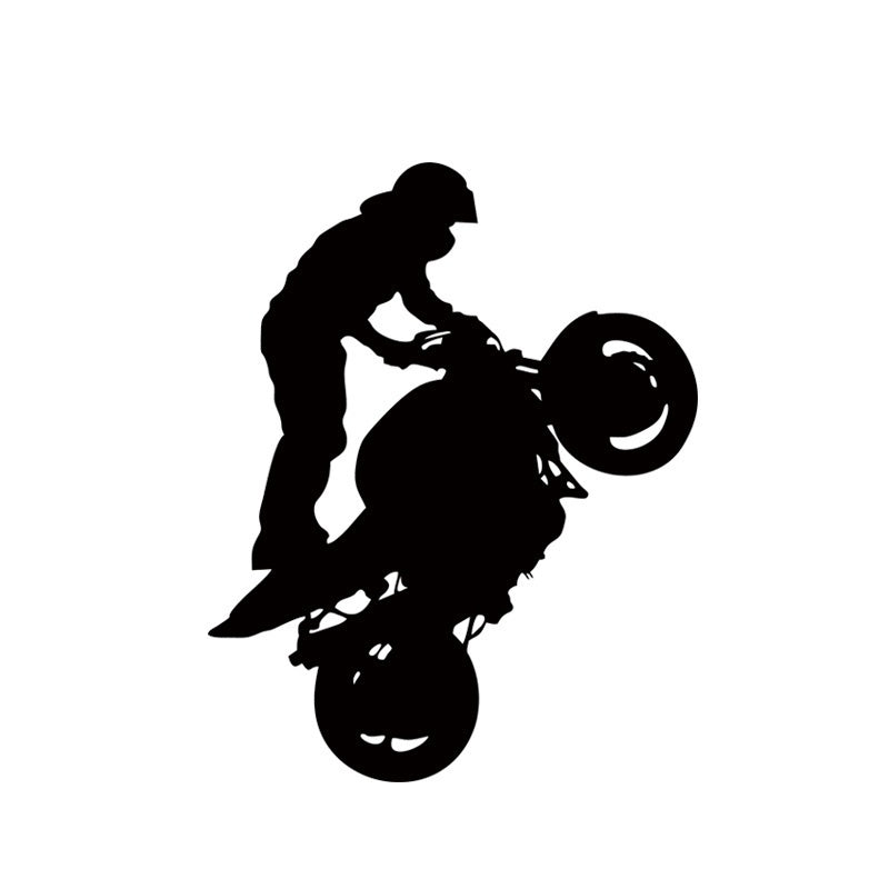 New Brand  Motorbike Stunt Wall Art Stricker Wall Decal Home Decoration Wall Mural For Boys Room DIY