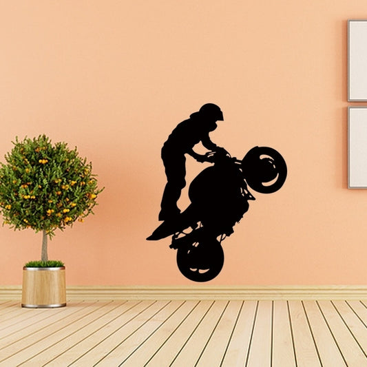 New Brand  Motorbike Stunt Wall Art Stricker Wall Decal Home Decoration Wall Mural For Boys Room DIY
