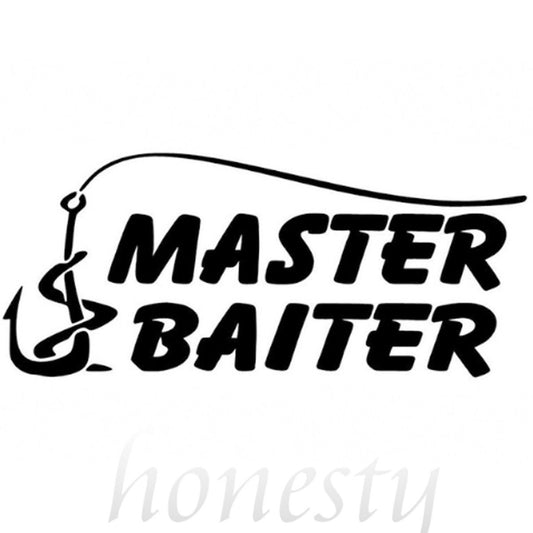 New Fashion   Fishing Master Window Door Car Sticker Laptop Truck Black Vinyl Decal Stickers