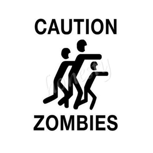 New Brand   11.5*15.0cm Zombies Window Glass Car Sticker Laptop Black Vinyl Decal Stickers Decor Gift