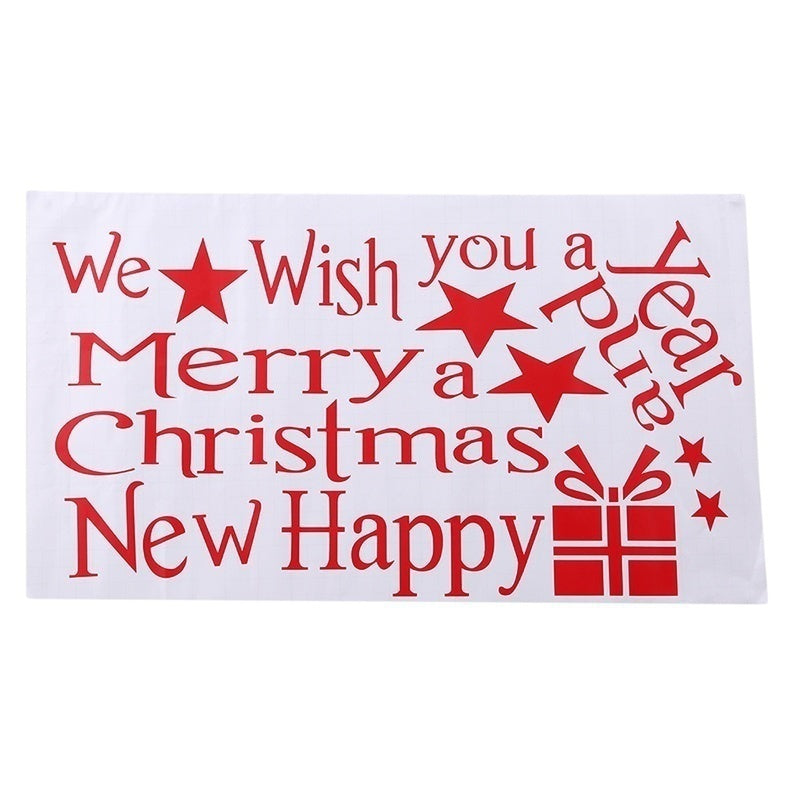 Fashion  Removable Merry Christmas Tree Wall Stickers Art Vinyl Decal Home Window Decor