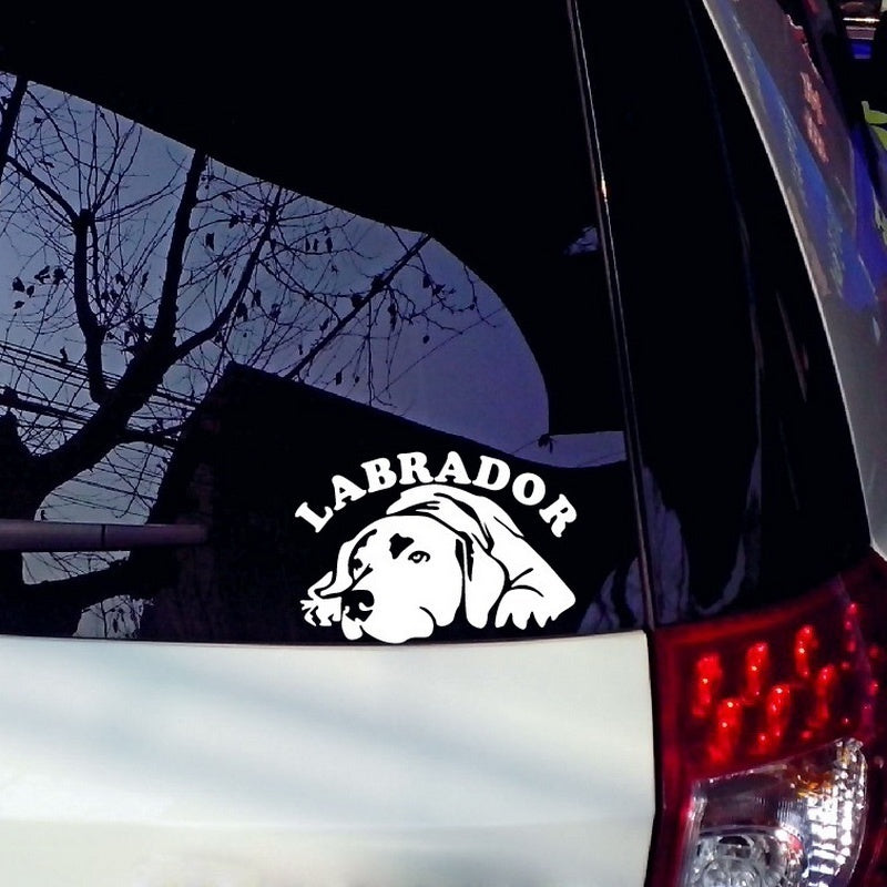 High-quality   Motorcycle Stickers Decals Car Styling  Type Car Stickers Labrador Sticker