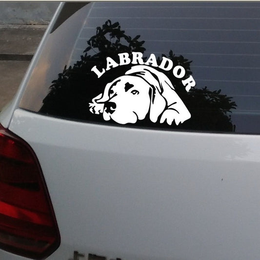 High-quality   Motorcycle Stickers Decals Car Styling  Type Car Stickers Labrador Sticker