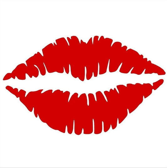 Hot   1 Pcs Red Lips Sticker PVC Decal Vehicle Car Wall Laptop Car Decal Sticker