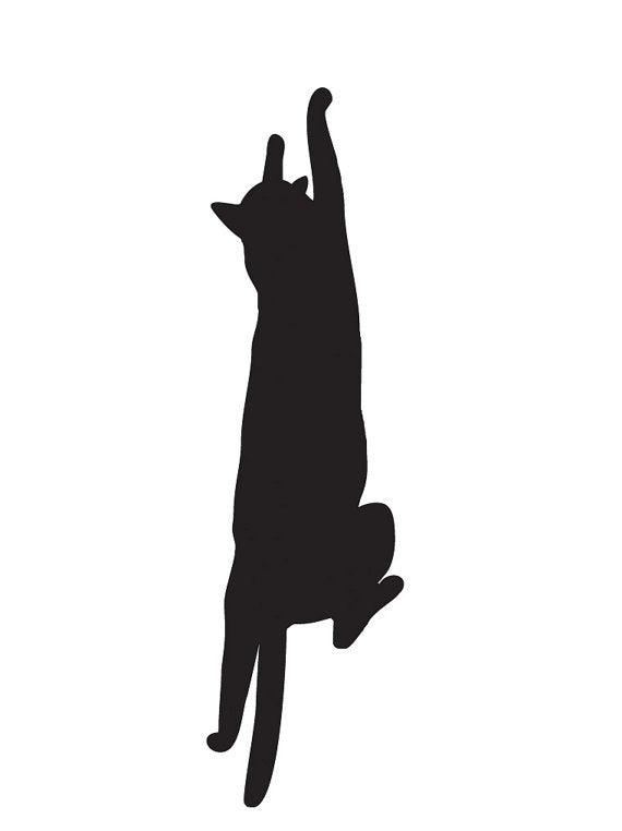 Hot  Cat stickers -Laptop sticker - Computer Stickers - Laptop Decal - Car decals - Car stickers - Cat decal - Black cat - Hipster stickers