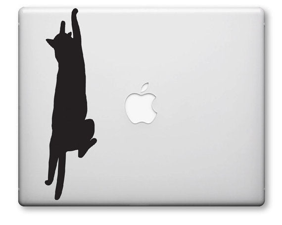 Hot  Cat stickers -Laptop sticker - Computer Stickers - Laptop Decal - Car decals - Car stickers - Cat decal - Black cat - Hipster stickers