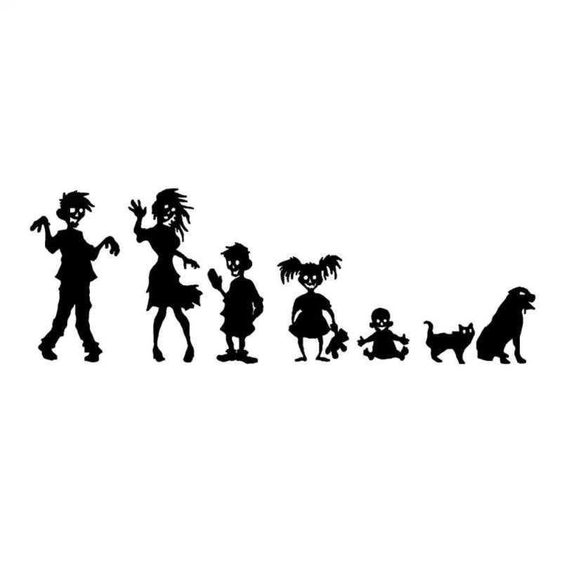 1 Pcs Novelty Sticker Car Devil Waterproof Vampire Zombie Family Car Sticker Motorcycle Styling Devil Vinyl Decal