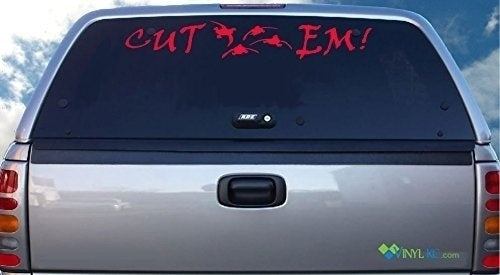 Fashion  Duck Hunting Windshield Decal - Cut Em! Car Decal Stickers