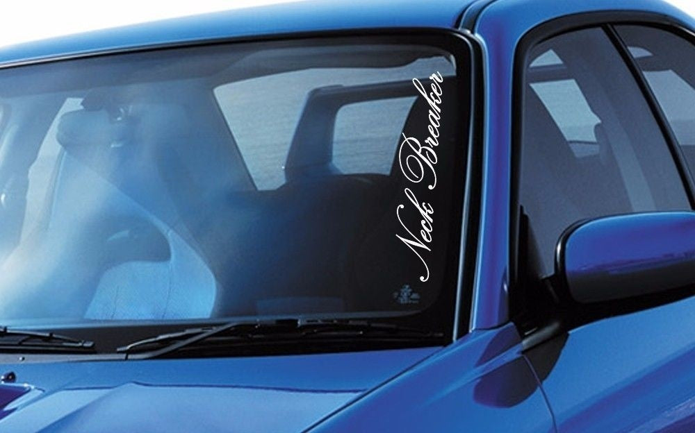 New Brand Neck Breaker Fun JDM Stance Japan Performance Car Windshield Vinyl Sticker Decal
