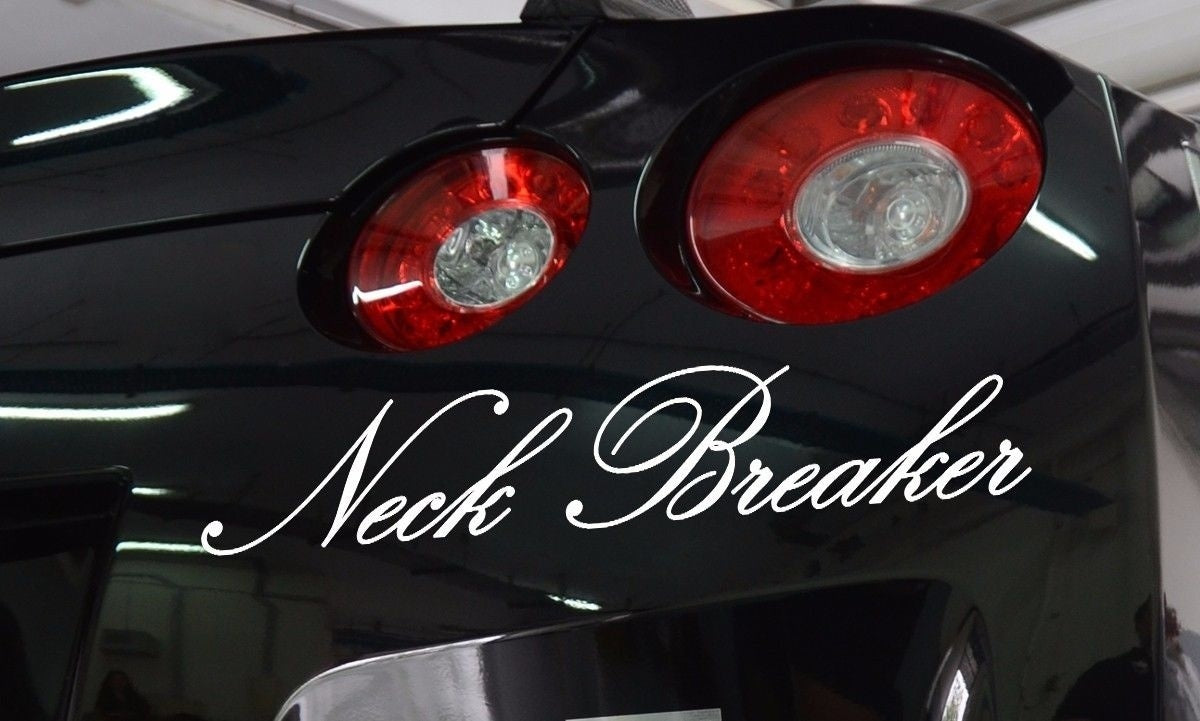 New Brand Neck Breaker Fun JDM Stance Japan Performance Car Windshield Vinyl Sticker Decal