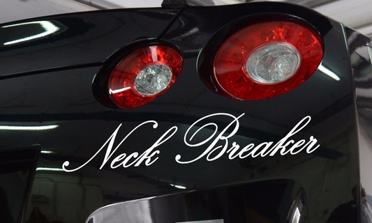 New Brand Neck Breaker Fun JDM Stance Japan Performance Car Windshield Vinyl Sticker Decal