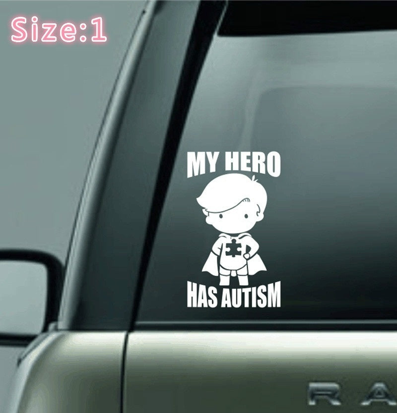 High-quality  MY HERO HAS AUTISM Decal Sticker for Car/truck/laptop Decals