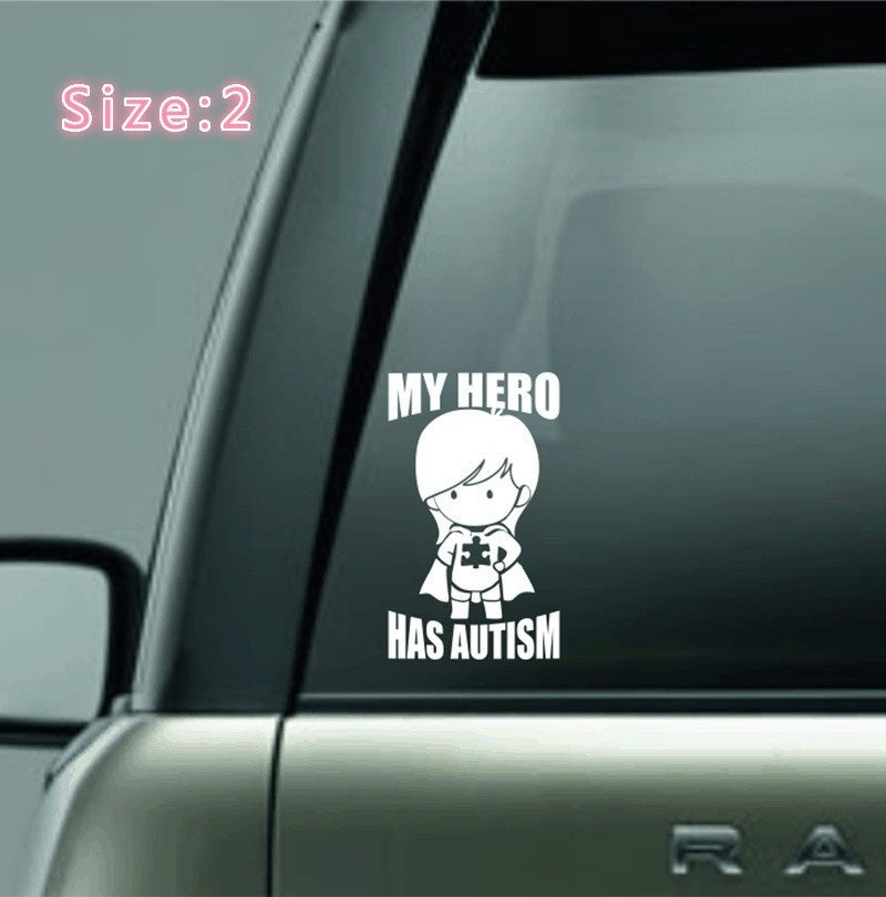 High-quality  MY HERO HAS AUTISM Decal Sticker for Car/truck/laptop Decals