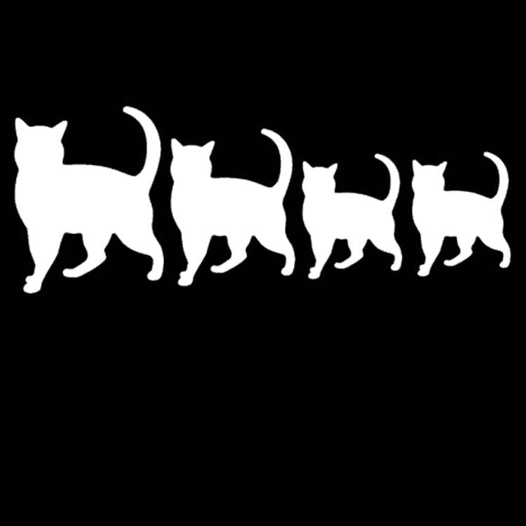 Fashion  16*6CM Pet Cat Comfortable Family Car Sticker Decals Cartoon Motorcycle Stickers Car Styling Accessories