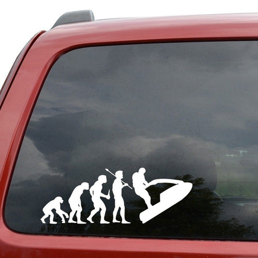 New Fashion  Evolution Jet Skiing Vinyl Decal Decor Sticker