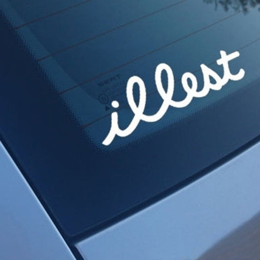 ILLEST Funny Car Sticker